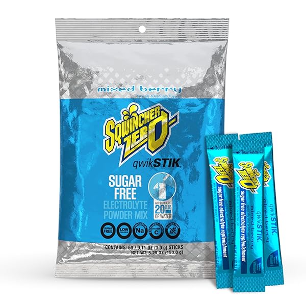 SQWINCHER ZERO QWIK STIK, MIXED BERRY, SUGAR FREE,...