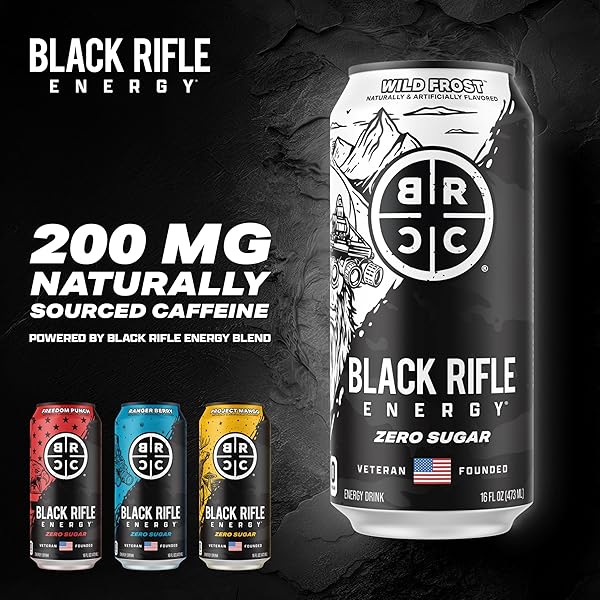 BLACK RIFLE COFFEE COMPANY WILD FROST, 16 OZ, 12 CT