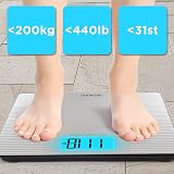 Duronic BS204 Digital Bathroom Scales 200kg Capacity Non Slip Platform view 3