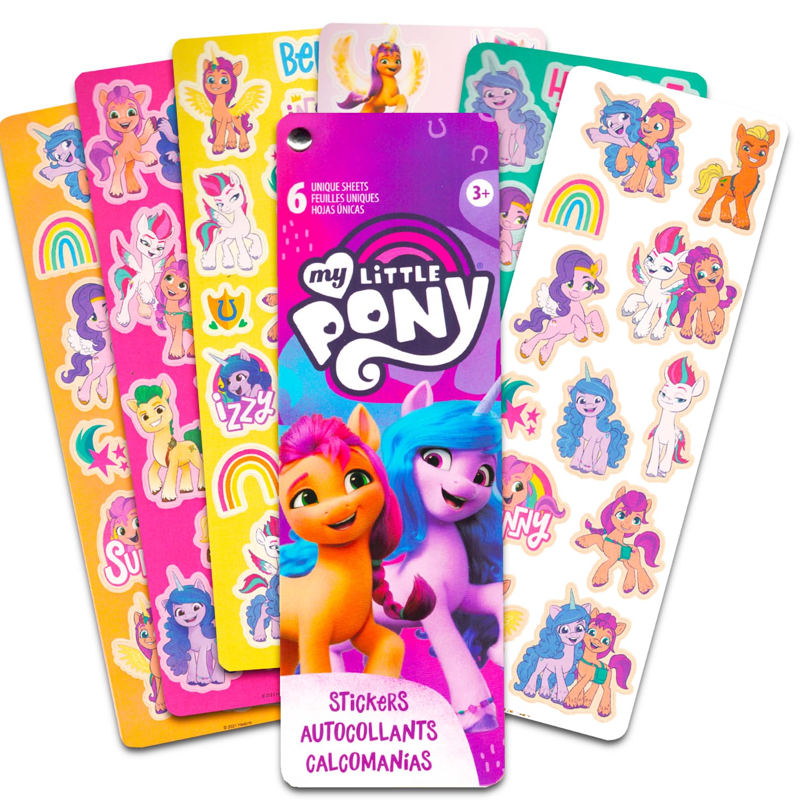 Screen Legends My Little Pony Izzy Moonbow Toy for Girls - Bundle with 6
