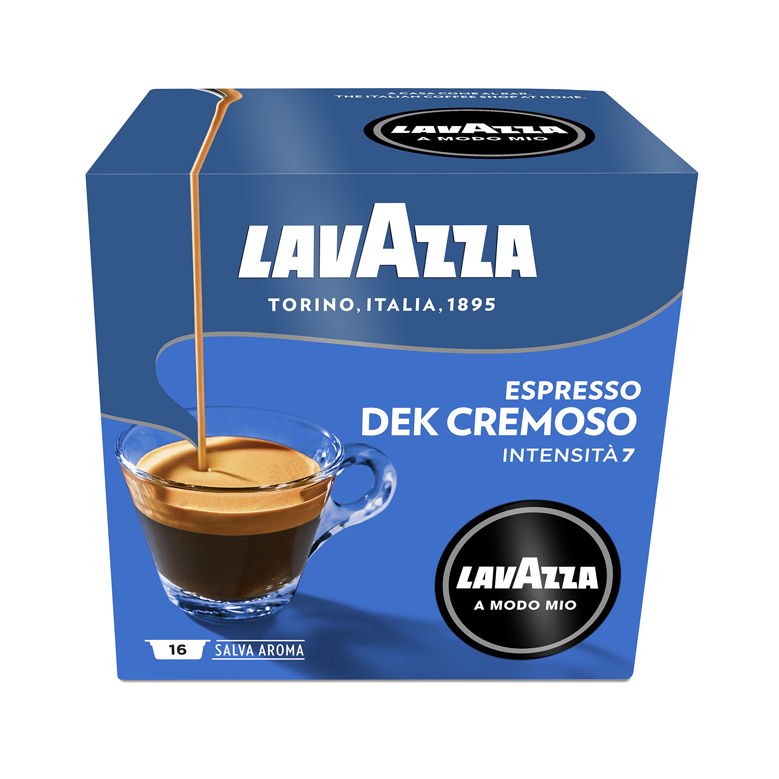 Lavazza A Modo Mio Ground Coffee Capsules Pack of 16 Cremosamente Blend