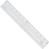 Westcott CR-12 Plastic Ruler 12"-Zero Centering