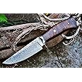 BIGCAT ROAR Handmade Damascus Steel Hunting Knife with