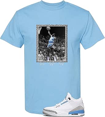 Amazon.com: We Will Fit Shirt for Jordan 3 UNC Valor Blue: Clothing