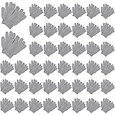 Handepo 100 Pair Winter Gloves Bulk Warm Knitted Stretchy Gloves Bulk for Men Women Homeless Charity Donation