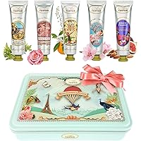 Un Air d'Antan French Nails & Hand Cream Gift Set 5 Pc Lotion Gift Set for Women - Lotion Sets For Women Gift: Hand Cream Set