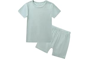 O2 BABY Toddler Pajamas Boys Girls Pajama Set Viscose from Bamboo Baby Pajamas Sleepwear 2-Piece PJS Set 12 Month - 7 Years