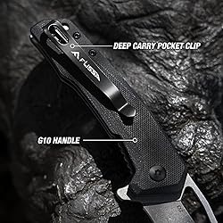 FLISSA Pocket Knife, Folding EDC Knife, 3.25 inch