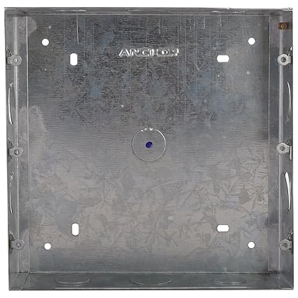 Anchor 21758 Metal GI Box Roma 18 Module, Silver