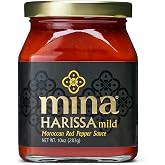 Mina Harissa Mild Sauce, Homestyle Moroccan Red Pepper Harissa Paste, 10 Oz - Harissa Sauce with Tangy Twist, Excite Your Senses with Mina Mild Harissa Seasoning