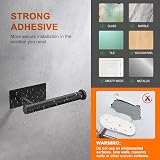 Ibergrif 5pcs Bathroom Accessories Set Black Wall Mounted or Adhesive view 7