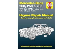 Mercedes-Benz 230, 250 & 280 6-cylinder sohc 1968 thru 1972 Haynes Repair Manual