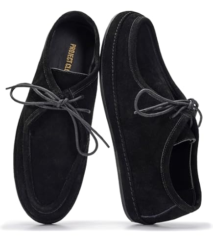 Amazon.com | Clarks Men's Wallabee Shoe, Black Suede, 105 M US