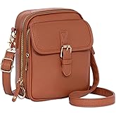 Toptime Small Crossbody Bags for Women, Vegan Leather Messenger Bag Anti Theft, Shoulder Bag with Card Slots