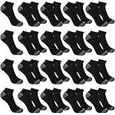 YQQYG 30 Pairs Ankle Socks for Men and Women, Breathable Casual Low Cut Short Socks, Mini Crew Ankle Sock Quarter, Sock Size 10-13