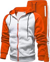GXAMOY Men's 2 Pieces Tracksuits Running Sports
