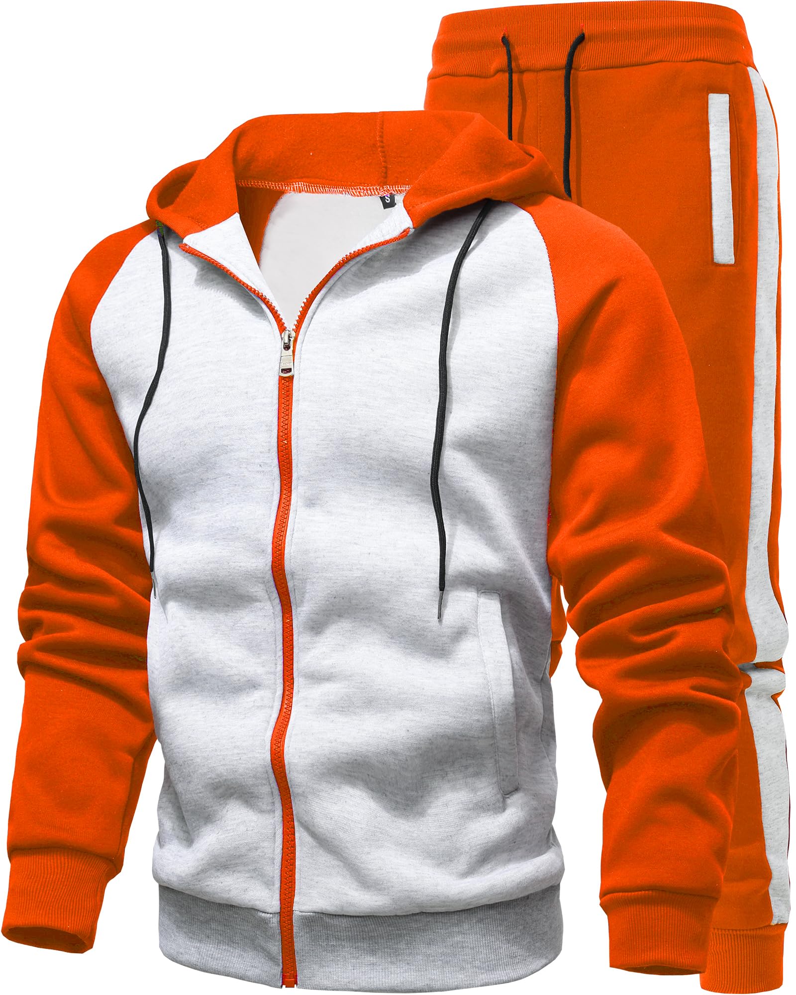 GXAMOY Men's 2 Pieces Tracksuits Running Sports