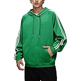 Iwing Hoodies Sweatshirts for Men Acid Wash Oversized Hoodie Double Striped Athletic Heavyweight Fleece Sweatshirt Women