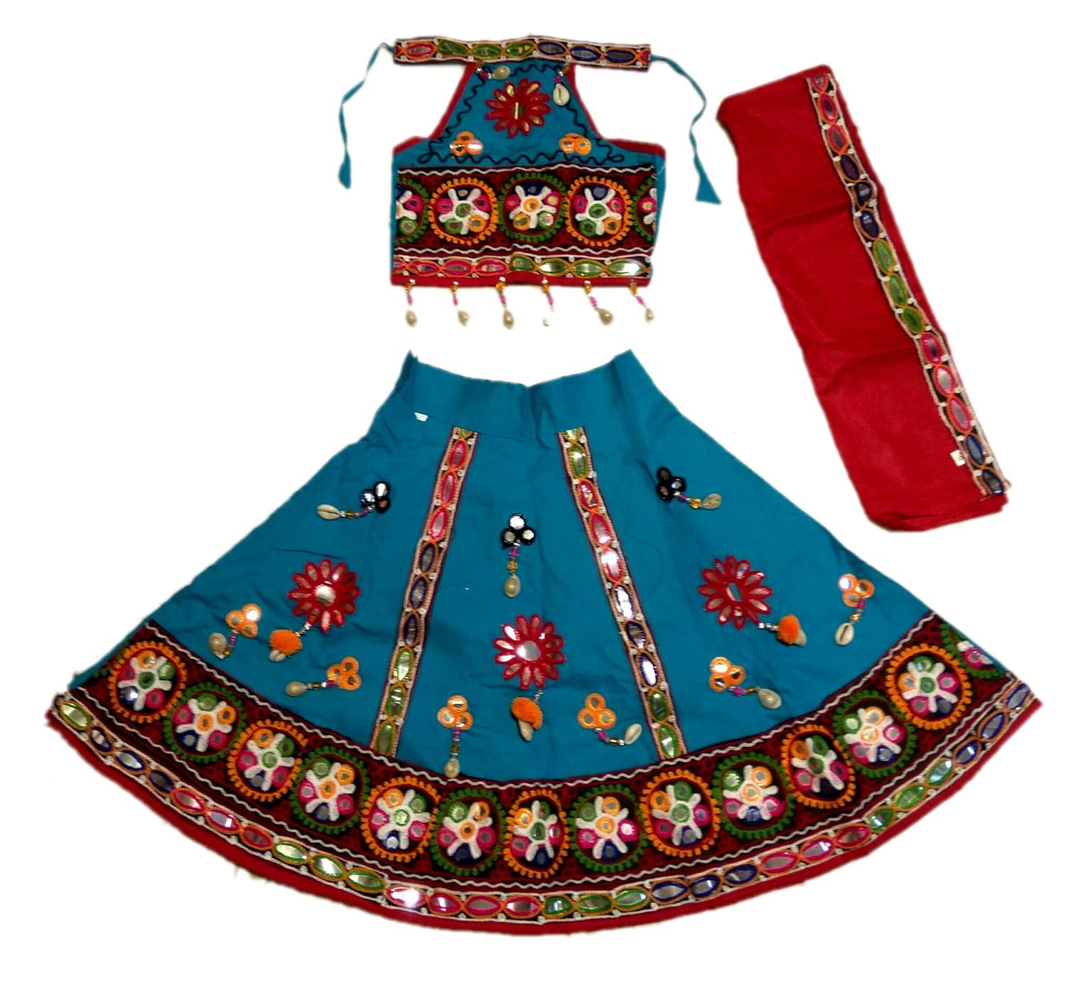 mirror work chaniya choli