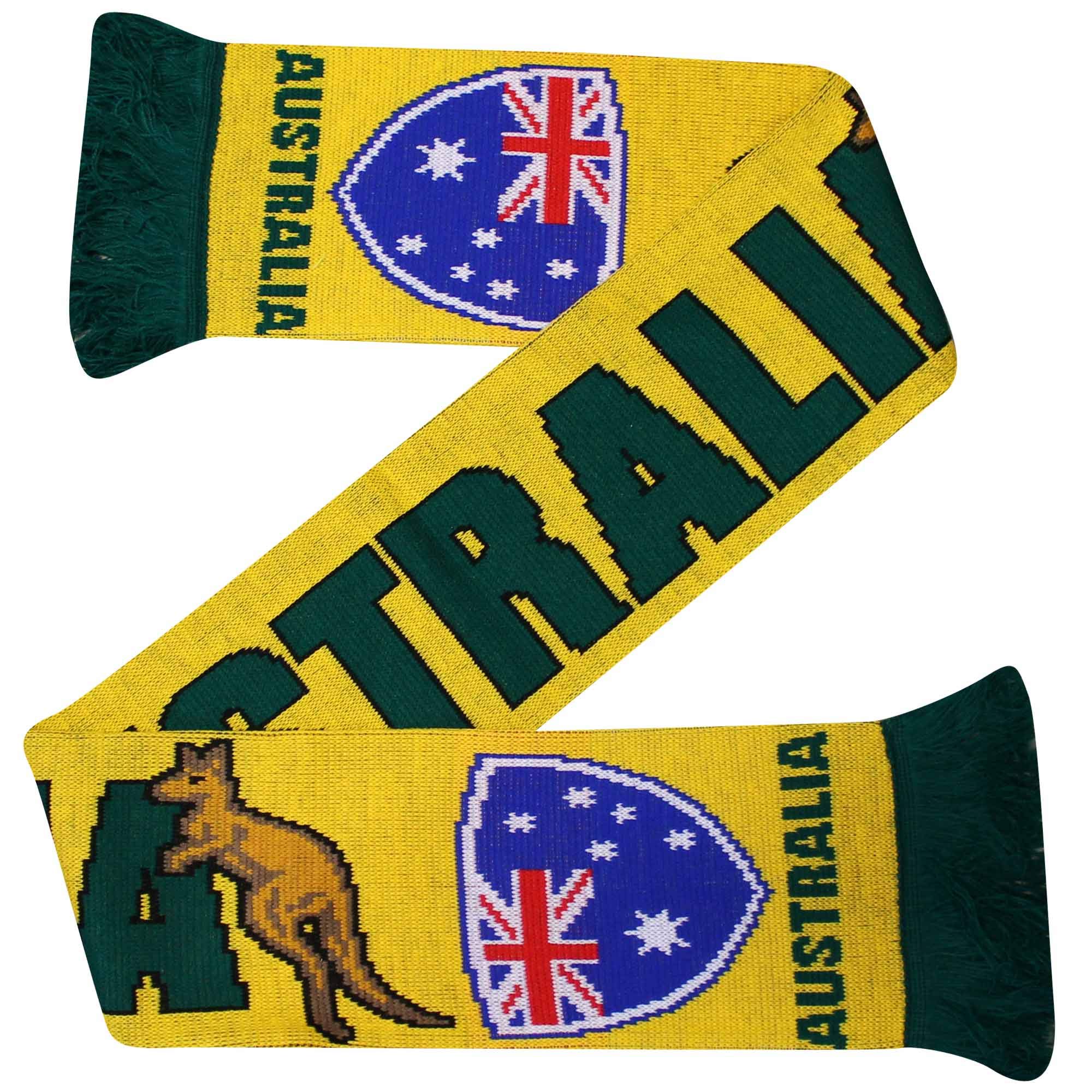 Australia Rugby & Soccer Sports Fans Scarf (100% Acrylic)
