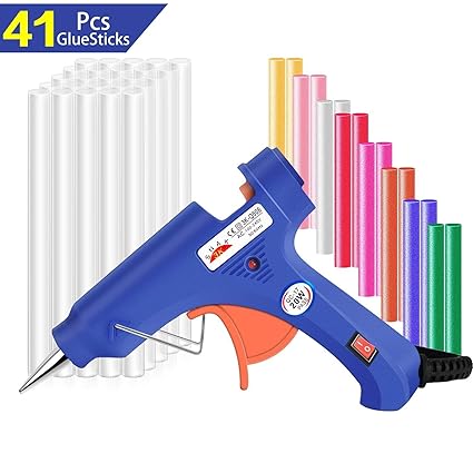 Pistola Per Colla A Caldo Lnkey Pistola Per Colla Con 41 Stick Di Colla Alta Temperatura Pistola A Caldo Per Colla Fai Da Te Arti Progetti