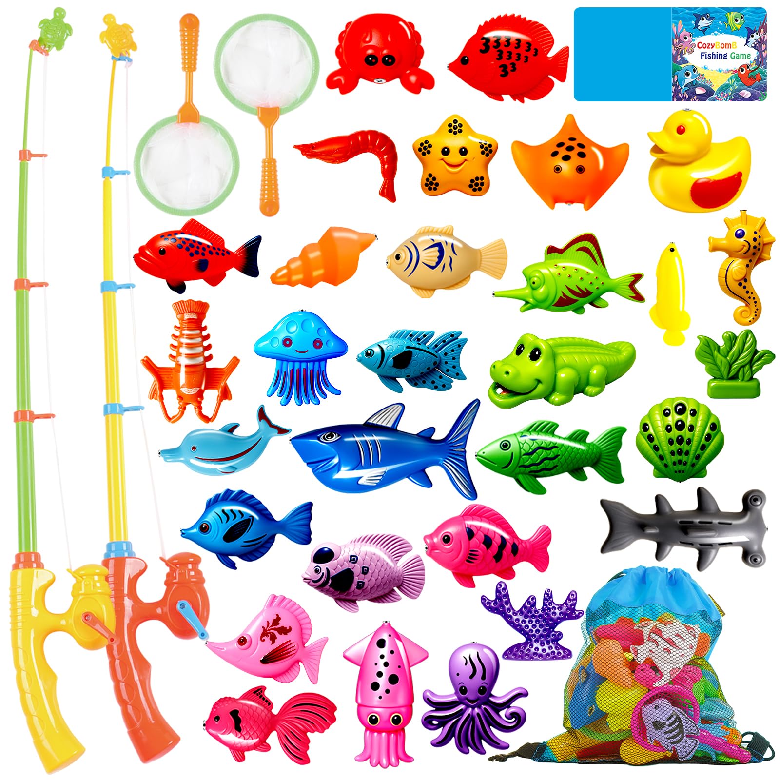 Cozybomb Magnetic Fishing Game for Kids