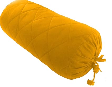 Amazon.com: Mustard Quilted Bolster Pillowcase - Yoga ...