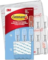 Command Clear Medium Wire Toggle Hooks with Adhesive Strips (10 Hooks, 12