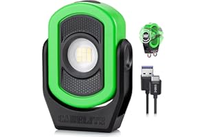 CARELITE Magnetic Work Light – 780 Lumen Compact Pocket Light, Rechargeable 3000mAh, 360° Pivot, Durable & Portable for Mecha