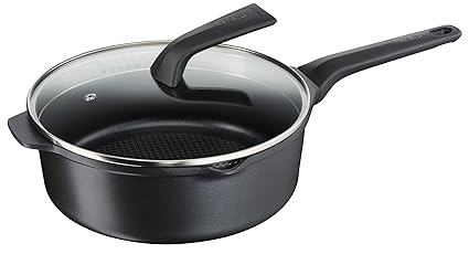 Tefal e2153334 sartén Hierro Fundido y Tapa, Aluminio, Negro ...