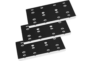 VANESA 3-Pack 489252 RTS 400 Replacement StickFix Sanding Pad for festool 80mm X 130mm (3 5/32 x 5 1/4 in) Soft 12 Holes Compatible with festool RTS 400 REQ-Plus RS 400 Random Orbit Sanders