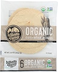 La Tortilla Factory Organic White corn & Wheat Tortillas, 6 ct