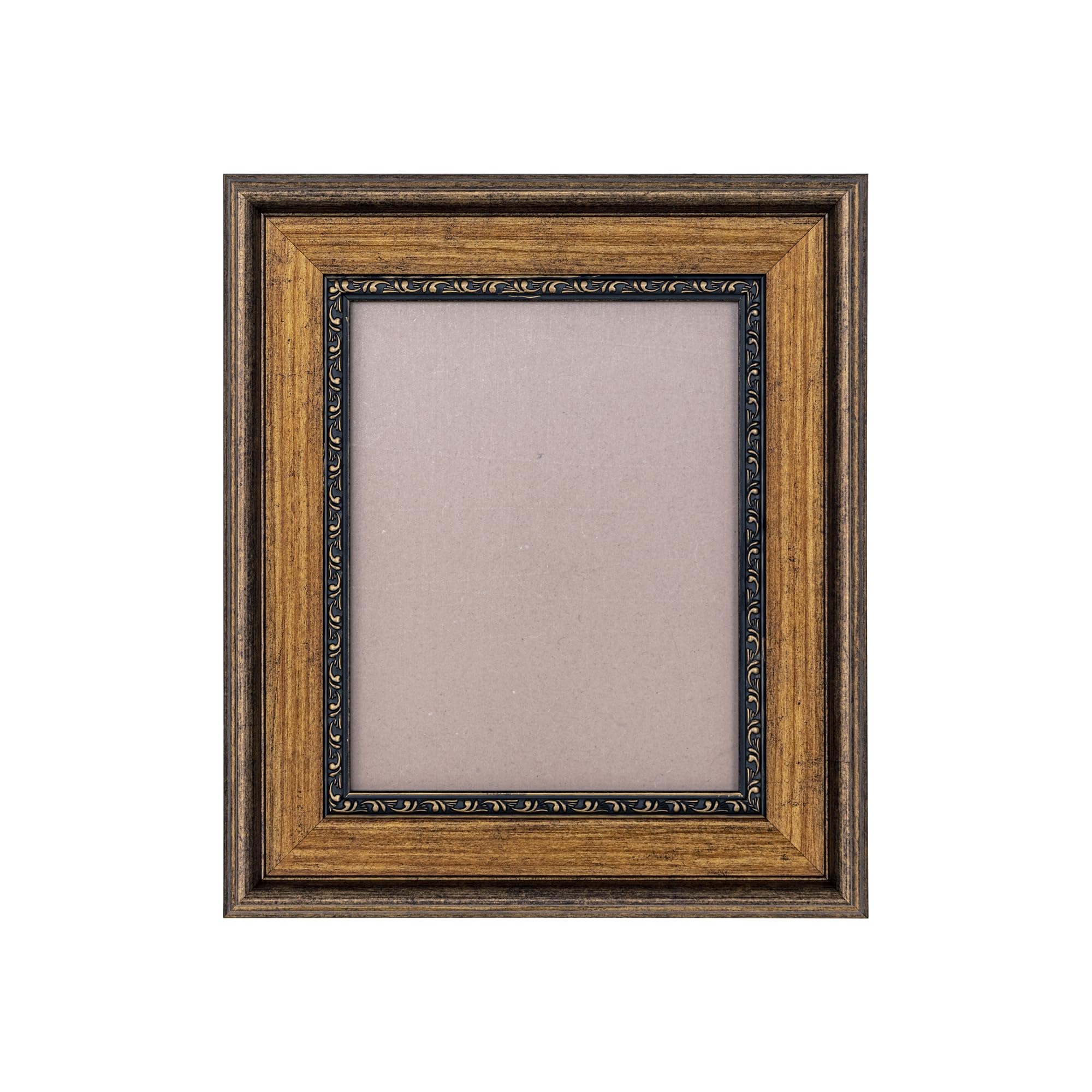 Photo 1 of 8x10 inches Picture Frames for Collage Wall Decor: Antique Framed for 8 by 10 Photo Frame, Ornate Wall Arts Frame for Gallery Display Decor, Brown Picture Frame 8x10”