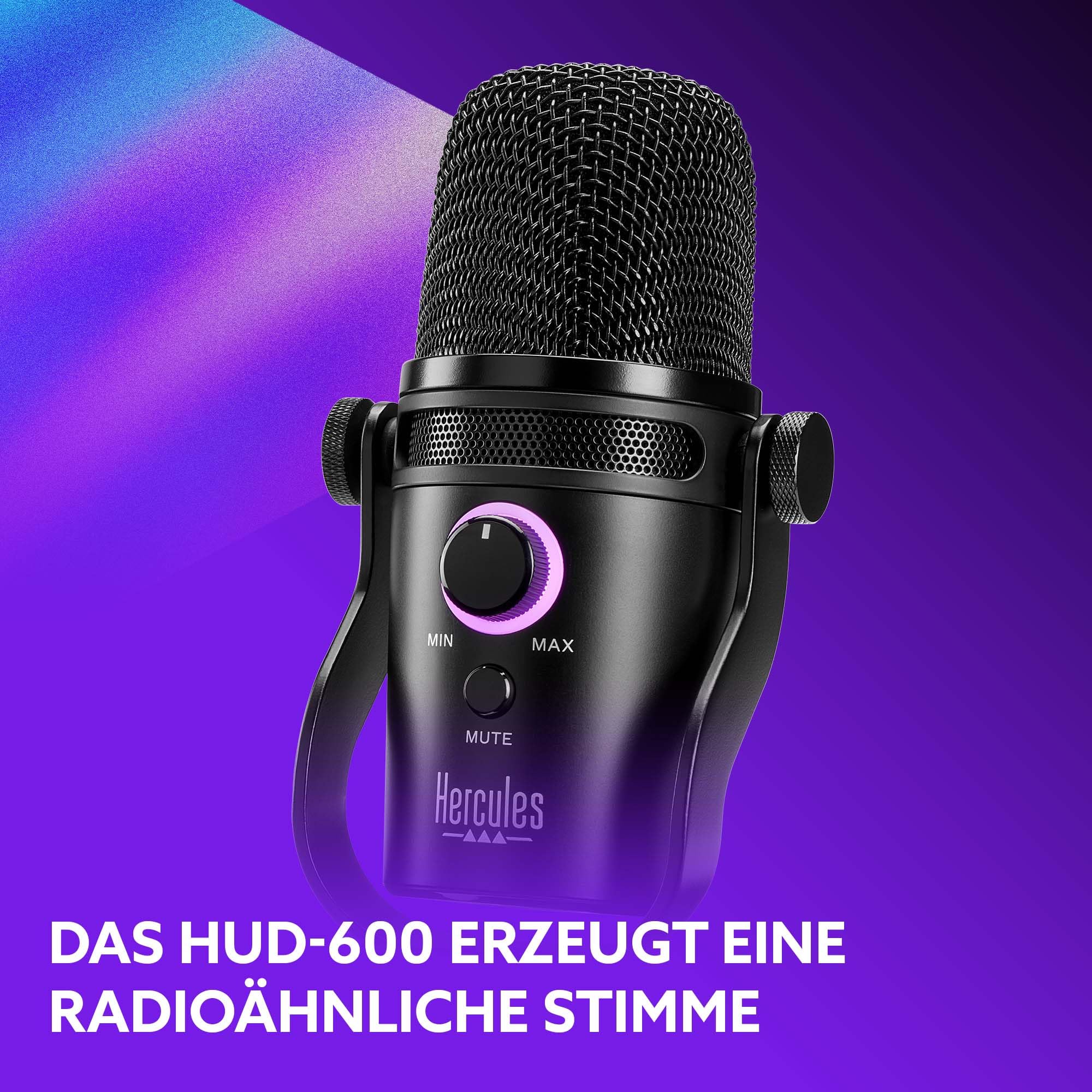 Hercules Stream Starter Kit – Stream 100 Gaming-Audio-Controller für Windows PC + HUD-600 USB/XLR-Mikrofon + Voicemod Pro (3 Monate) 7