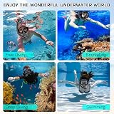 Immver Snorkel Set Adults Panoramic Mask Dry Snorkel Tempered Glass view 7