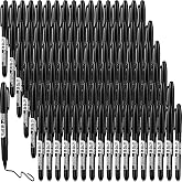 Thenshop 300 Pack Permanent Markers Bulk, Back to School,Black | Fine Point Marker Pens with Quick-dry Waterproof Ink for Classroom Labeling, Office Supplies and Crafts on Plastic and Wood