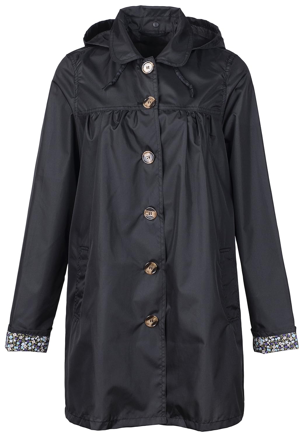 qzunique women's fashion outdoor packable rain jacket