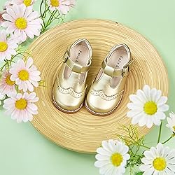 Felix & Flora Toddler Little Girl Gold Mary Jane