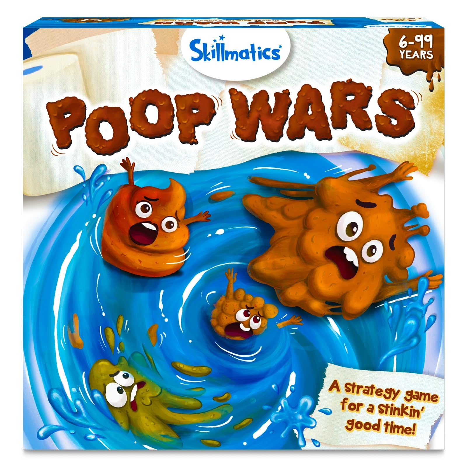 Skillmatics Card Game - Poop Wars, Fun & Fast-paced Game of Strategy, Party Game for Kids, Girls & Boys Ages 6, 7, 8, 9 & Up