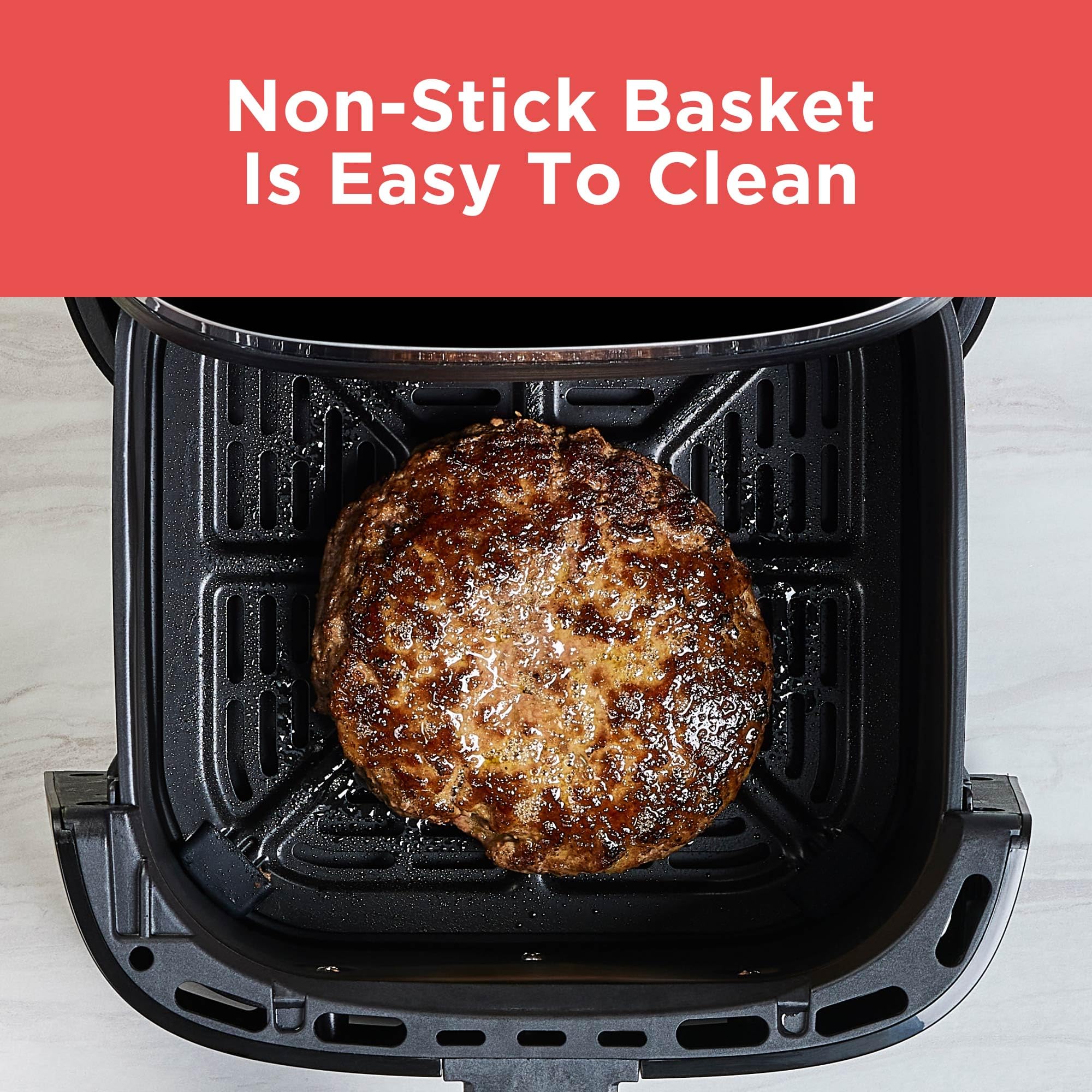 Freidora de aire BLACK+DECKER Purifry de 2 cuartos de galón, sabor crujiente y frito sin grasa, además de hornear, deshidratar y mantener los alimentos calientes, pantalla táctil digital y apagado automático