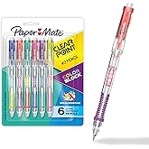 Paper Mate Clearpoint Mechanical Pencil, Break-Resistant, Color Block Edition, HB #2 Lead (0.7mm), 6 Count