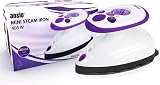 ANSIO Mini Steam Generator Iron - 408W Ceramic Soleplate - Purple/White view 7