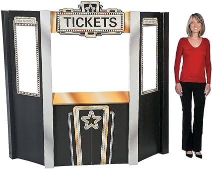 Amazon Com Fun Express Movie Theater Ticket Booth Stand Up For