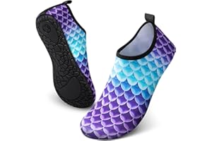 SIMARI Water Shoes for Women Men Swim Aqua Socks Beach Pool Essentials Barefoot Surf River Boat Kayak Sea Yoga Sand Exercise Sport Accessories Breathable Quick-Dry Adult Youth Kid Size SWS001
