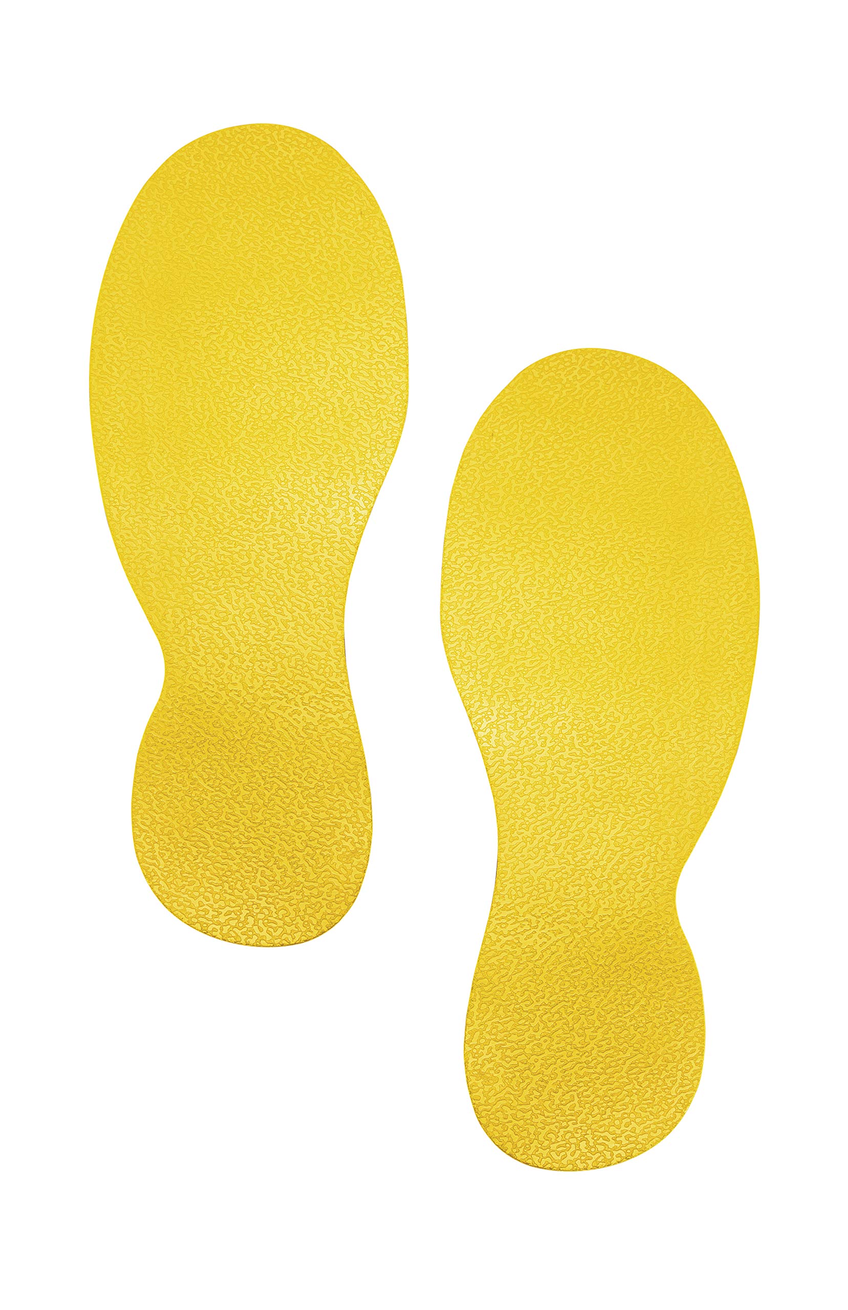 Floor Marking Foot Shape, Yellow, 5 Pairs