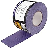 Dura-Gold Premium 220 Grit Purple Film Ceramic Longboard Sandpaper, 2-3/4" Wide Continuous 12 Yard Roll - Hook & Loop Backing for Auto & Woodworking Air File Long Board Sanders, Hand Sanding Blocks