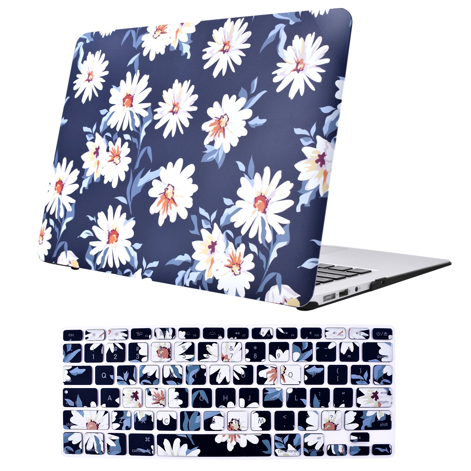 Macbook Air 13 Inch Case, EGONE Plastic Hard Protective Smooth Macbook Shell Case with Keyboard Cover for Macbook Air 13\