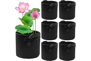 FFNIU Lily Plant Pots for Pond, 6Pack Aquatic Pond Planter for Pond, Durabl Breathe Reusable Fabric Plant Pots for Aquatic Plants, Potato