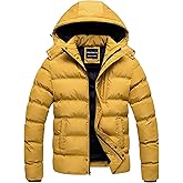 CREATMO US Men's Puffer Jacket Waterproof Winter Parka jacket Warm Thicken Ski Coat