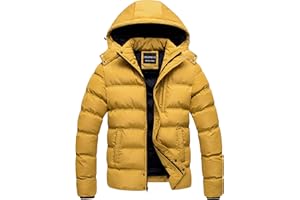 CREATMO US Men's Puffer Jacket Waterproof Winter Parka jacket Warm Thicken Ski Coat